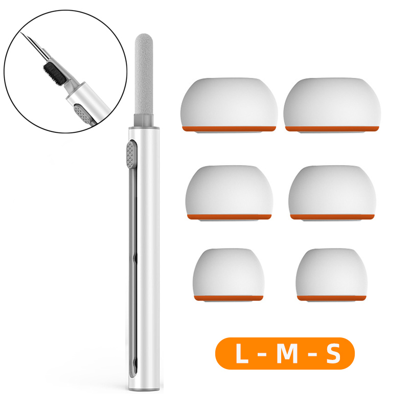 KUTOU Erinnerung Schaum-Ohrstöpsel für Airpods Profi 1. und 2. Generation, kabellose Bluetooth-Kopfhörer, Silikon-Ohrstöpsel, Pads, Abdeckungen, Kappen, Ohrpolster: Himmel Blau
