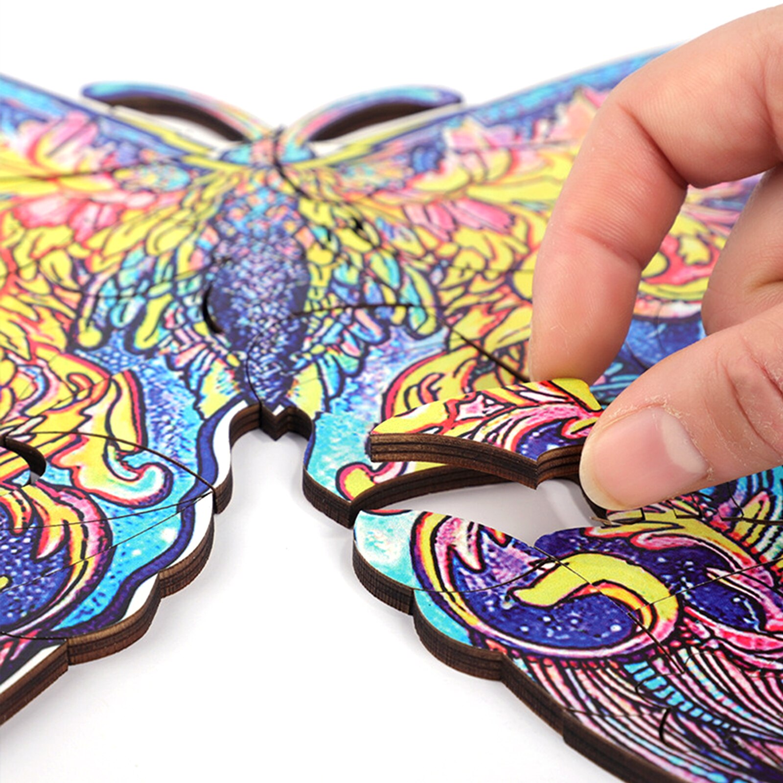 Houten Puzzel Dieren Vos Kat Leeuw Wolf Puzzel Speelgoed Elk Stuk Is Cartoon Dier Houten Puzzel Voor Volwassenen Kids speelgoed