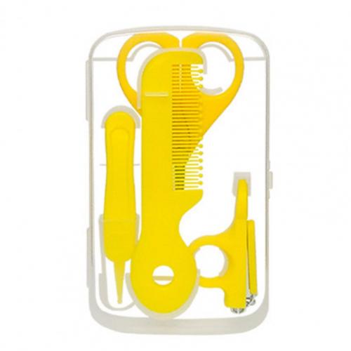 1 Set Nail Trimmer Gladde Rand Pp Ergonomie Handvat Kinderen Nagelknipper Set Manicure Set Voor Reizen: YELLOW