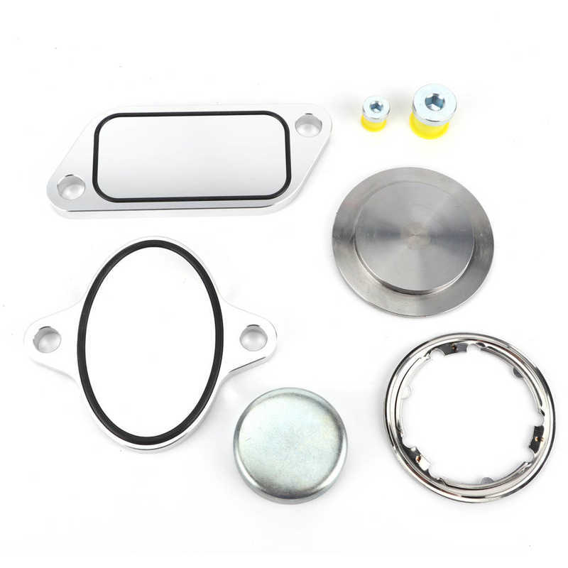 EGR Delete Plug with Gaskets Kit Set EGR Cooler Eliminate Fit for Cummins ISX CM871 Engine