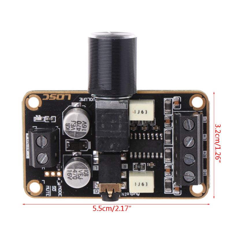PAM8610 Amplifier Board 2x15W Stereo Audio Verstärker Modul für Ardui, 1,84