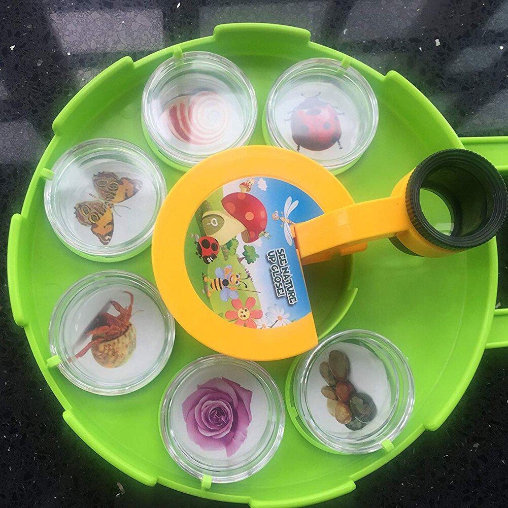 Enfants Microscope Bug receveur visionneuse ensemble outils loupe étui de Collection Explorer jouet éducatif