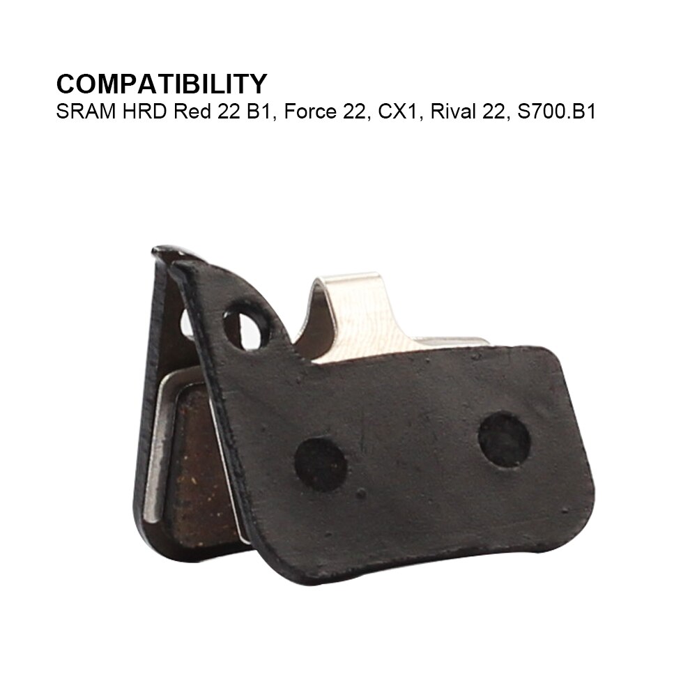 4 Pairs Organic MTB Bike Brake Pads Cycling Road Bicycle Resin Disc Brake Pad For SRAM HRD Red 22 B1 HRD Force 22 HRD CX1