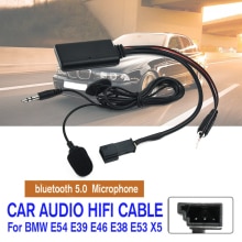 12V Car Audio Hifi Kabel Adapter Bluetooth 5.0 + Microfoon Voor Bmw E54 E39 E46 E38 E53 X5 Bluetooth auto Kit Model E16751