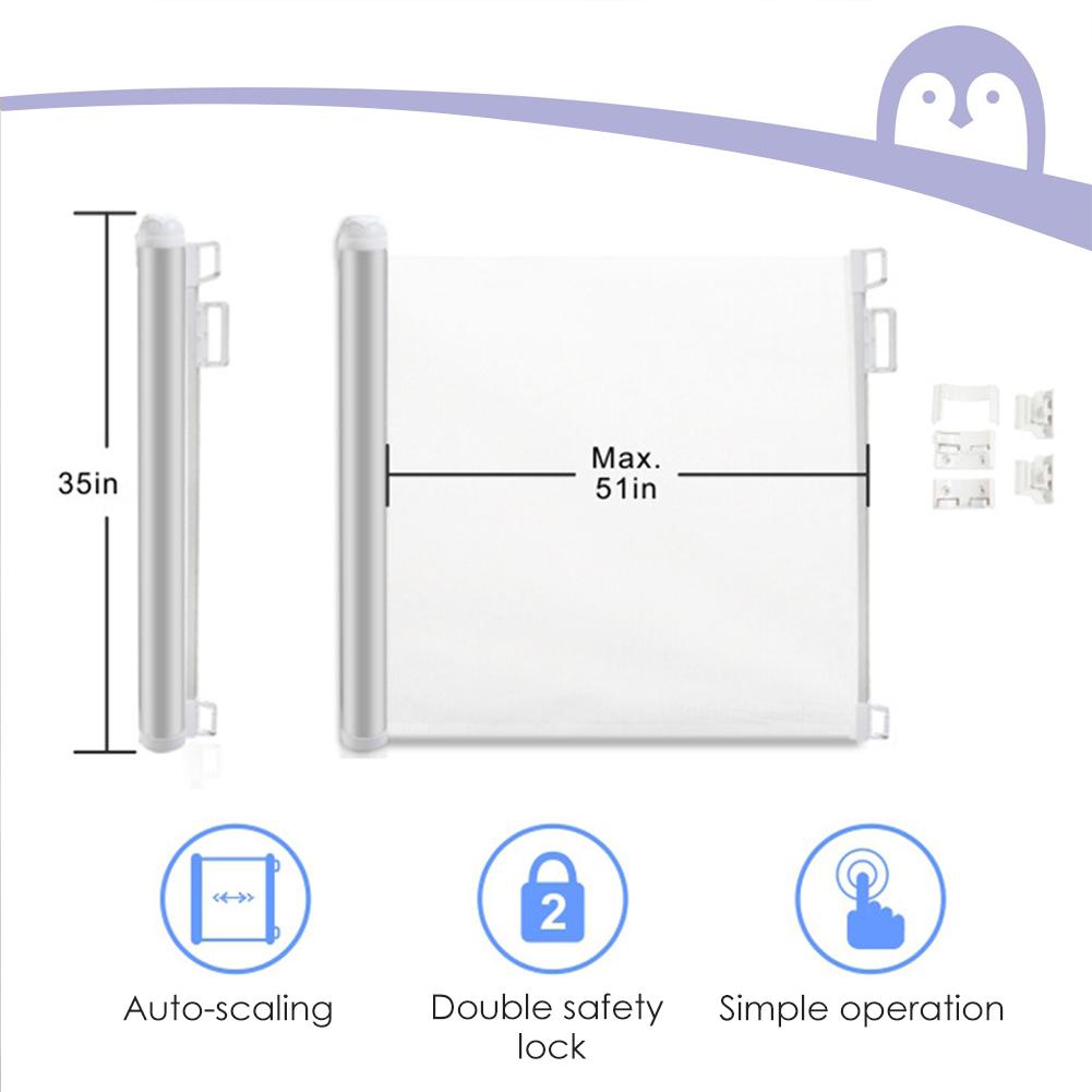 Retractable Baby Safety Gate Lightweight Durable M... – Grandado