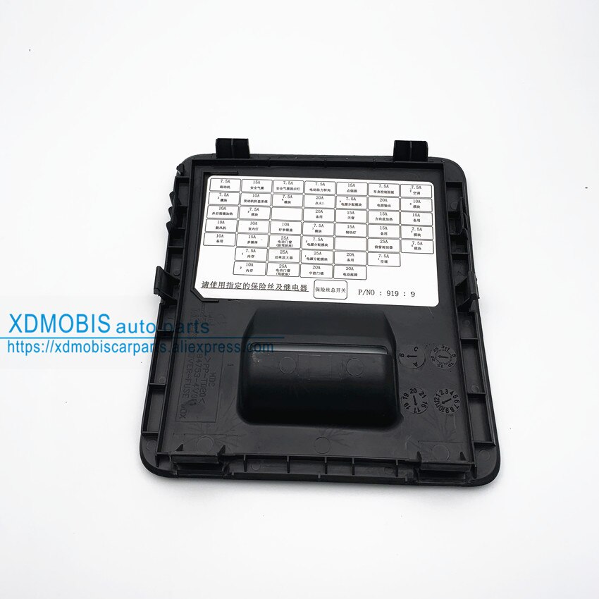 Indoor fuse box cover assembly for hyundai ELANTRA 84753-3X202RY