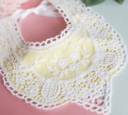 Commercio tutto'ingrosso 10 pz marca nuovo 2018 Del bambino Delle Ragazze 100% Del Merletto Del Cotone Bavaglini Panni del rutto 0-3anno: 6