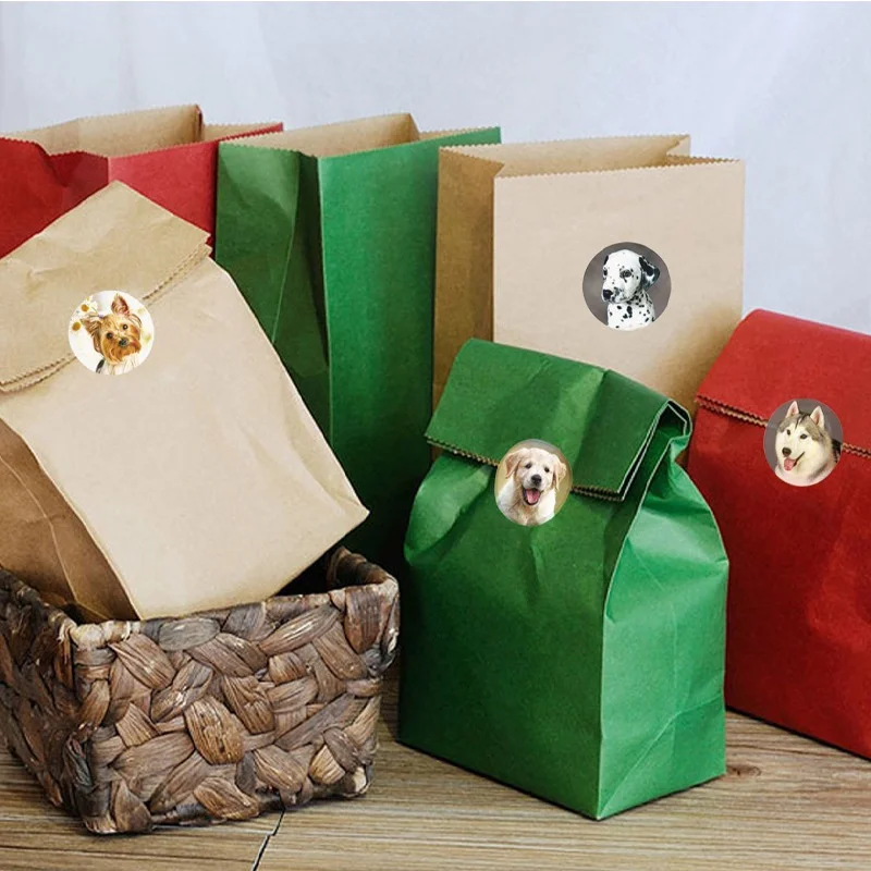 50-500 stks Kids Beloning sticker puppy hond Patroon aanmoediging stickers voor Leraren Leuke Dieren Stickers Briefpapier Stickers