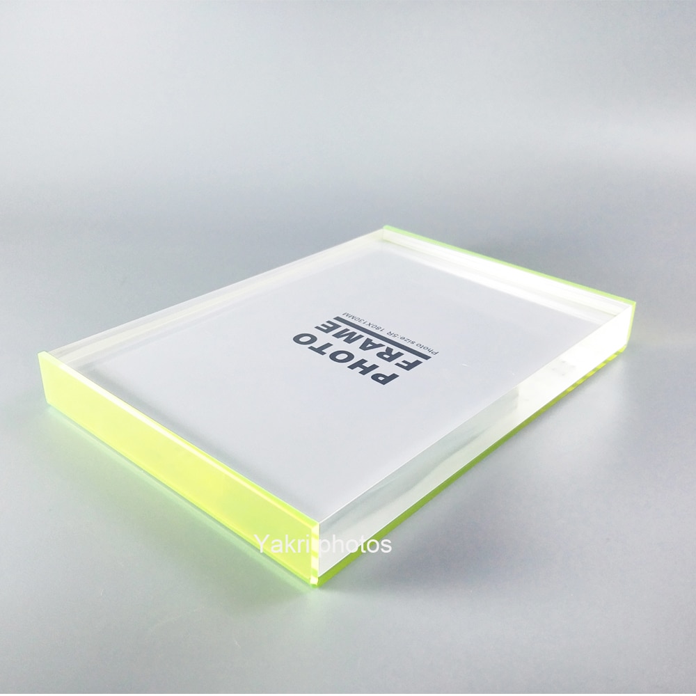 High Transparent Rectangle Acrylic/Plexiglass Wedding Picture Frames PF009