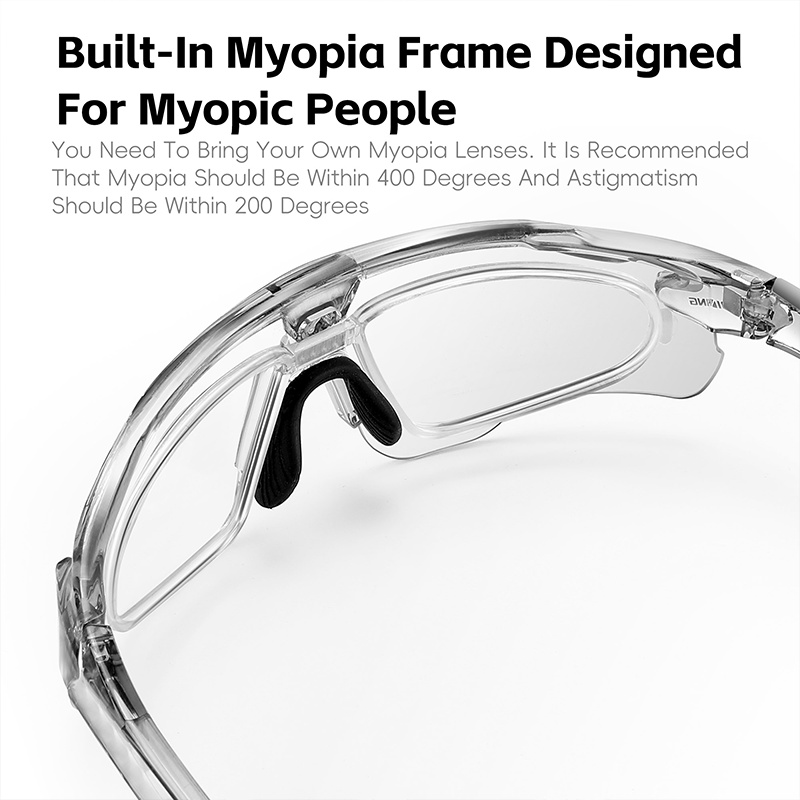 WEST BIKING Cycling Glasses With Interchangeable 3 Lenses Lightweight UV400 Sunglasses Men Women Eyewear Outdoor Sports Goggles