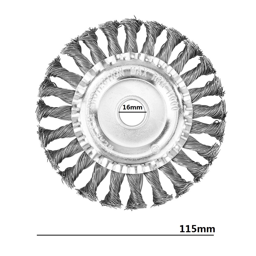 Universele Grasmaaier Grastrimmer Hoofd Twist Knoop Borstel Staaldraad Wiel Borstel Disc Tuingereedschap Voor Grasmaaier: E