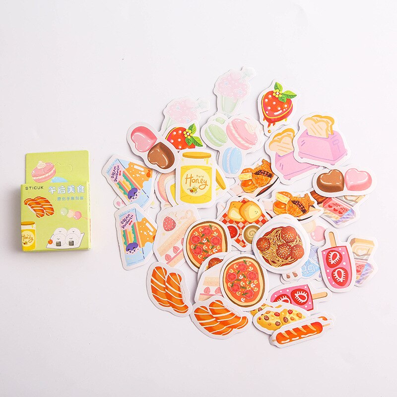 Søt meldingsboks kule tidsskrift dekorative skrivesaker klistremerker scrapbooking diy dagbok album pinne etikett forsegling klistremerke: Mei shi