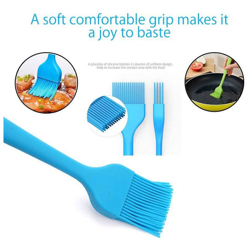 Brosse à huile à badigeonner en Silicone, taille S/L, brosse de cuisson pour pâtisserie, barbecue