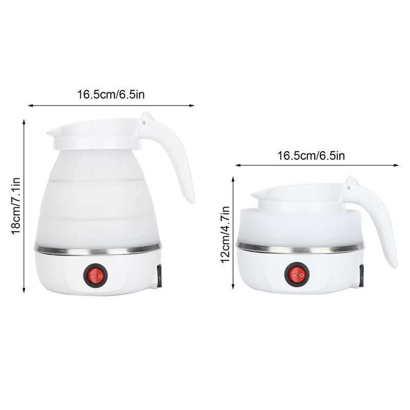 Bouilloire électrique pliable Portable en Silicone pour la maison, 400W, prise américaine, 110V