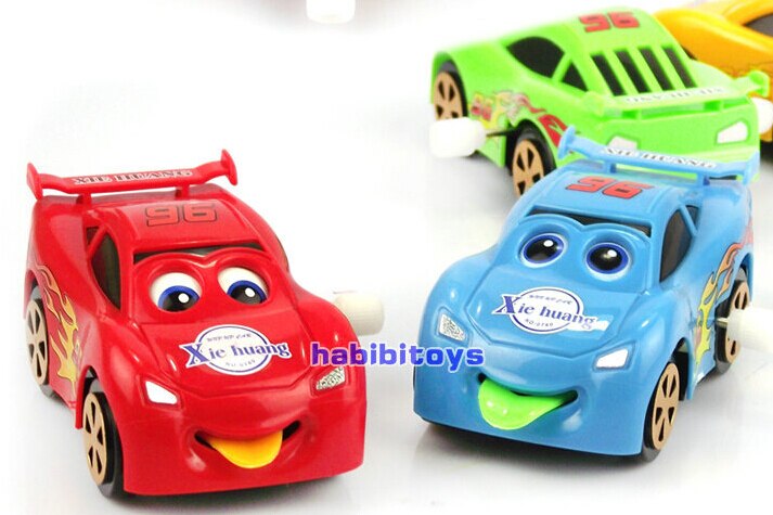 Automatische turn kronkelende speelgoed auto ogen tong zal bewegen de auto