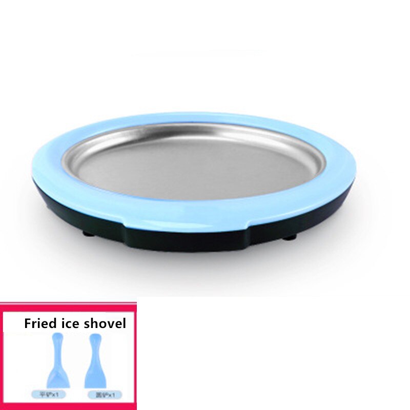 Rolled Ice Cream Maker - Instant Ice Cream Maker Pan with 2 Spatulas, Round Sweet Spot Ice Cream Maker for Kids Blue: Sky Blue