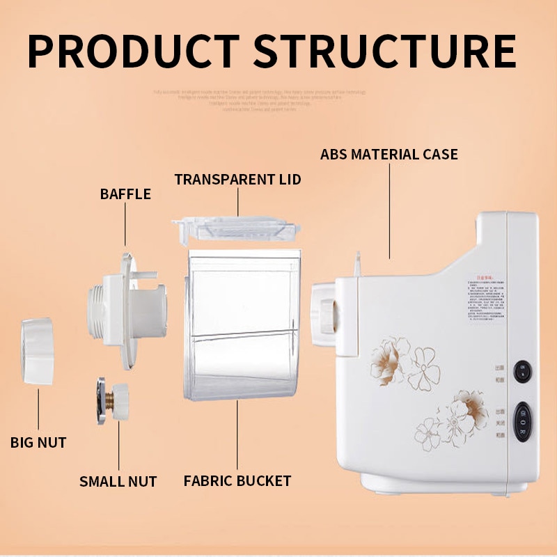 Automatic noodle machine 168B household small electric multi-function kneading and noodle pressing machine