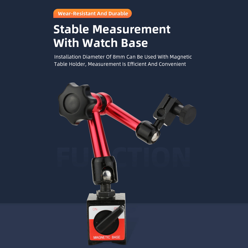 Dial Indicator Magnetic Base Holder Stand Micrometer Measuring Tools Lever Dial Gauge Precision Indicators Measurement Tool