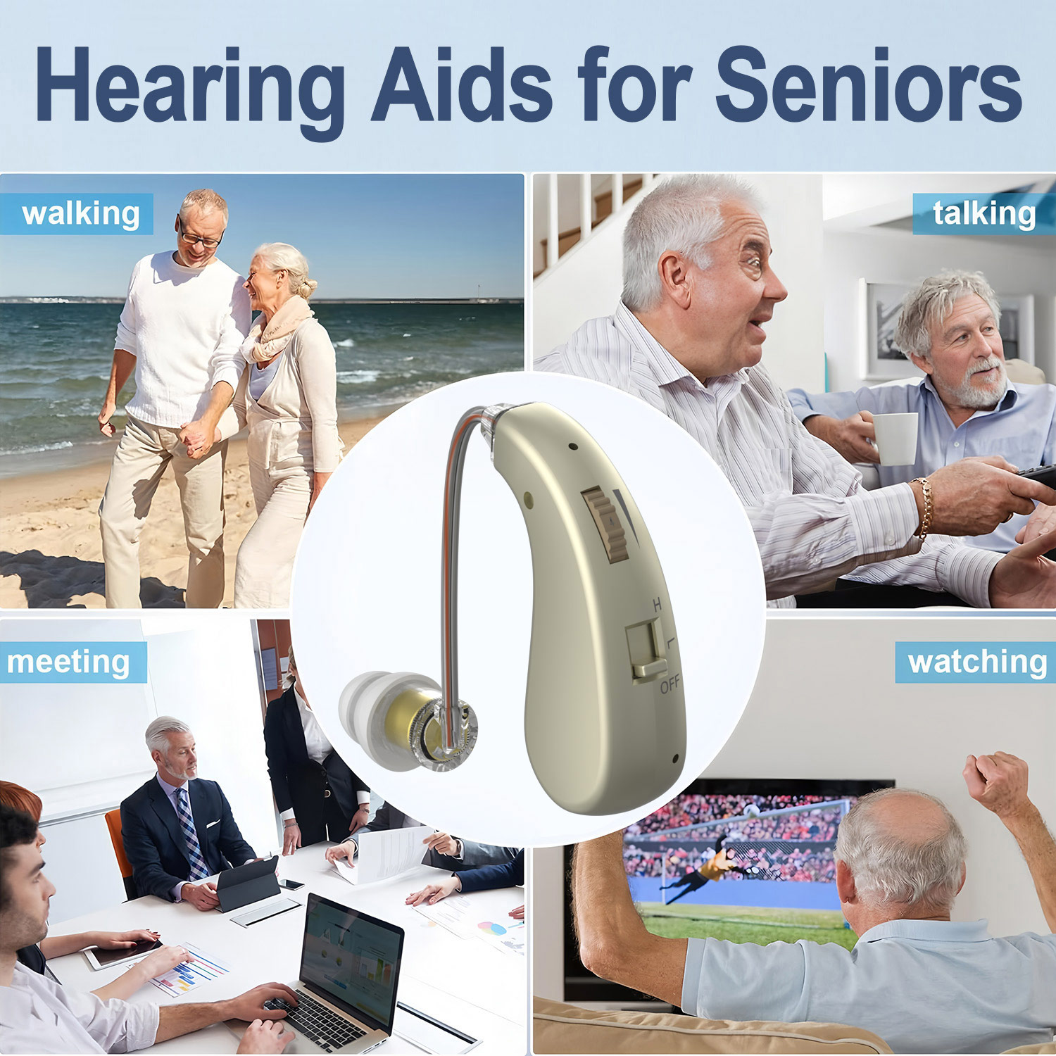 Aparelho auditivo recarregável mini tom ajustável 2025 melhor amplificador de som portátil surdo idosos bte aparelhos auditivos