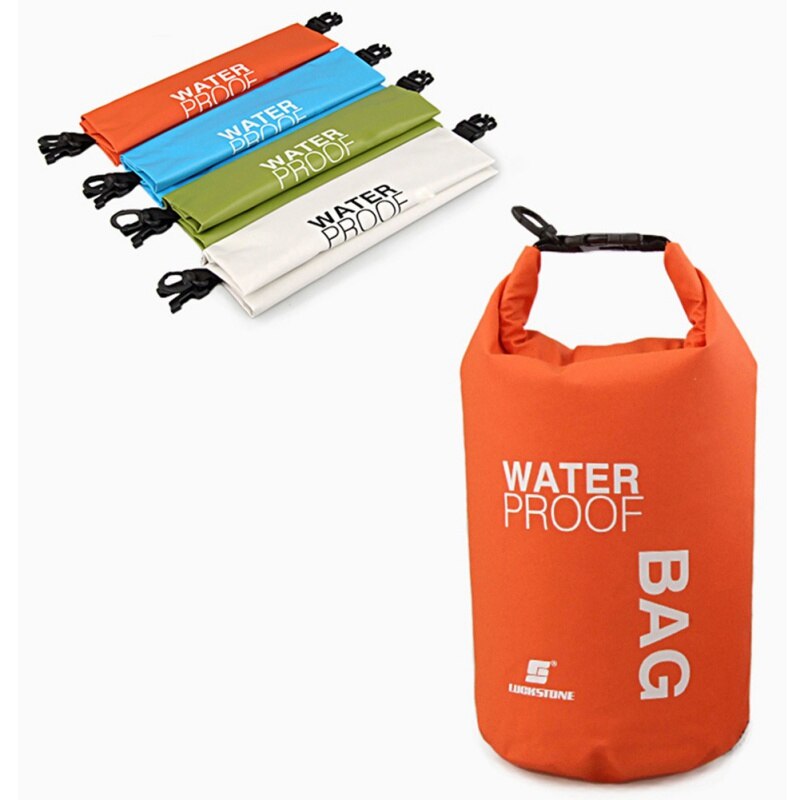 2L Camping Wandelen Pvc Waterzak Waterdichte Tas Camping Droge Zakken Outdoor Reizen Ultralight Rafting Waterdichte Tas-