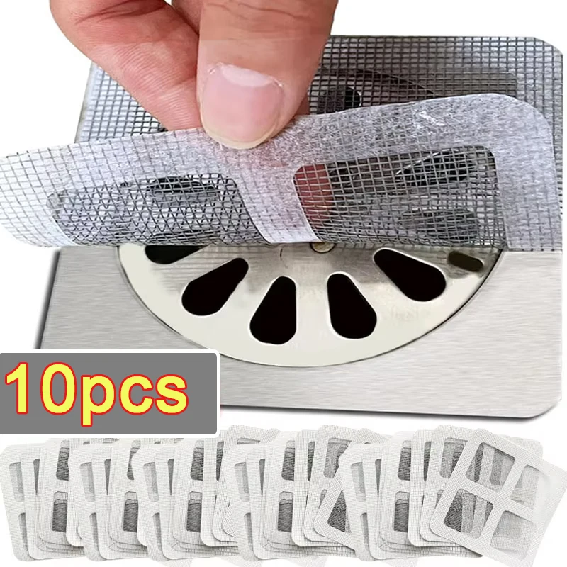 Wegwerp Doucheafvoer Haarvanger Mesh Doucheafvoer Covers Vloer Gootsteenzeefje Filter Haarstopper Voor Badkamer Keuken