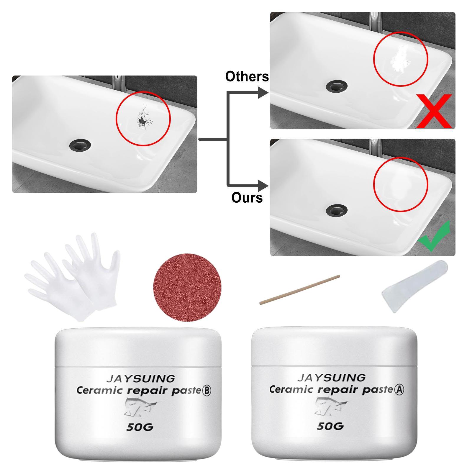 Ceramic Repair Paste Tub Repair Kit for Basin Sink Countertop Bathroom