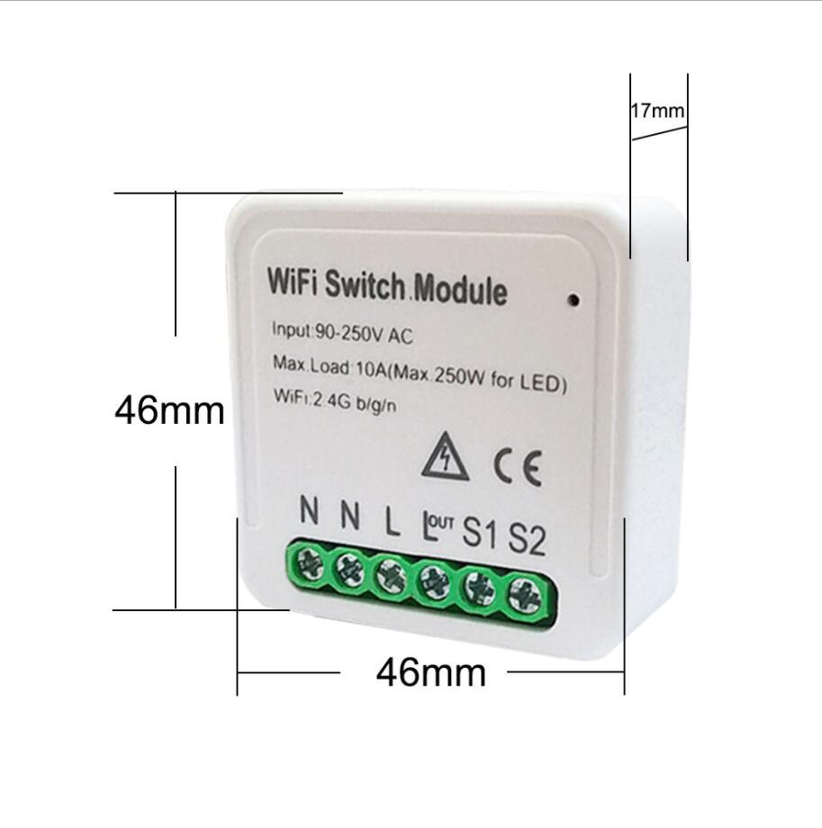 Tuya Smart Switch 1CH dual-control wifi switch independent control concealed switch support Alexa