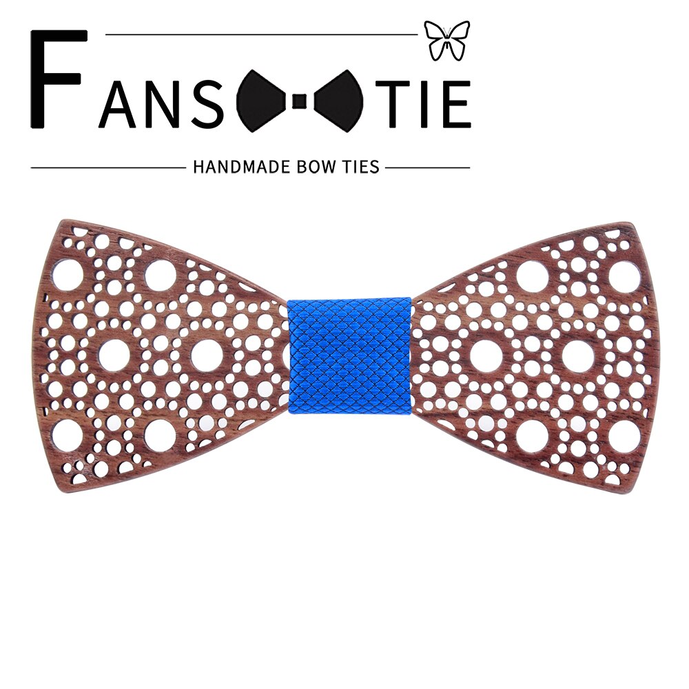 Slank 100%  træ butterfly prik hule careved hals bånd til mænd bryllup rød bule plaid formel træ bowtie tilbehør krave