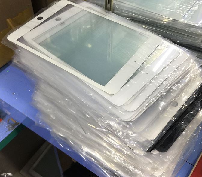 1Pcs LCD Screen Front Outer Glas Objektiv für Tablet PC für iPad 6 Air 2 mini 4 9,7 10,5 12,9 zoll Reparatur Platte schwarz weiß