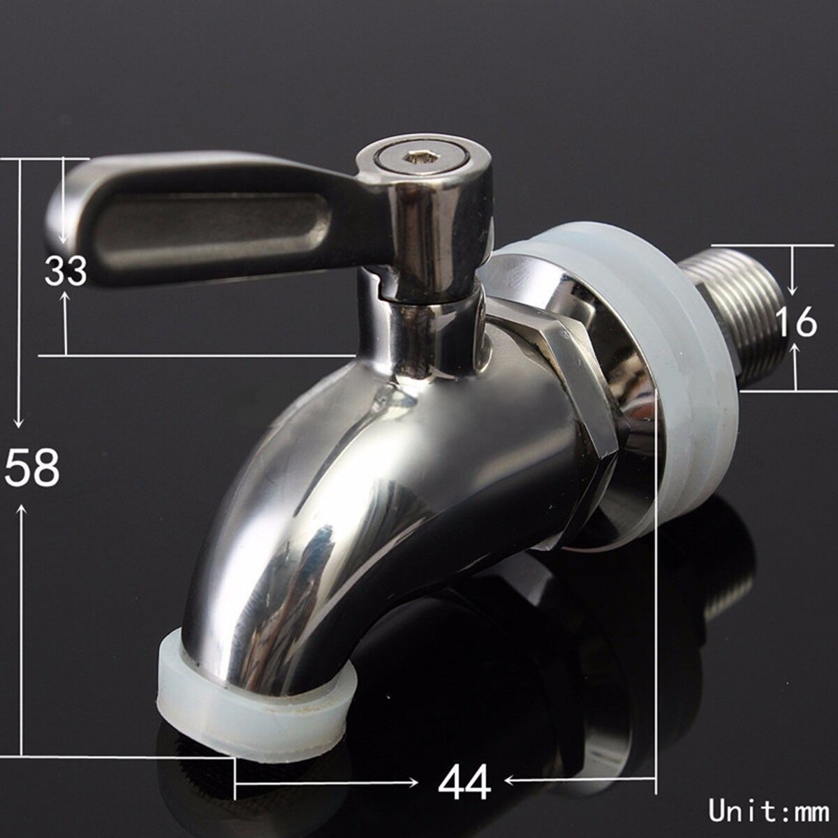 Stainless Steel Barrel Faucet Tap Drink Dispenser Spigot for Home Brew Barrel Beverage Wine Beer Kegs Mayitr