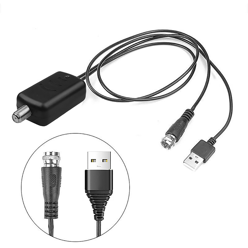 1PC HDTV Antenna Amplifier 4K Low Noise High Gain TV Signal Amplifier UHD Televisions Accessories