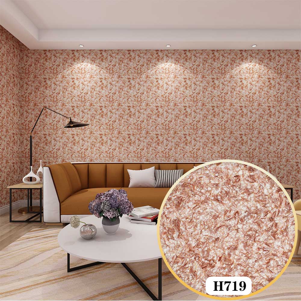 Beishubao H7 Serie Zijde Gips Wandbekleding Materiaal Vloeibaar Behang Eco Diy Voor Interieur Decoratie: H719