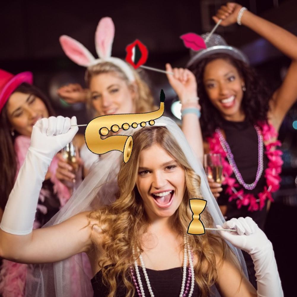 25PCS/Set Photo Props Roaring Themed DIY Photo Booth For Home Wedding Birthday Party Photography Props