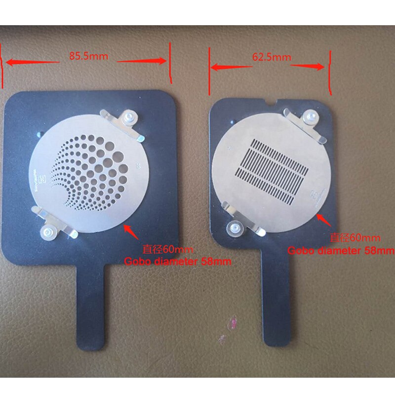 Gobo and Pattern Holders for projection lens assemblies