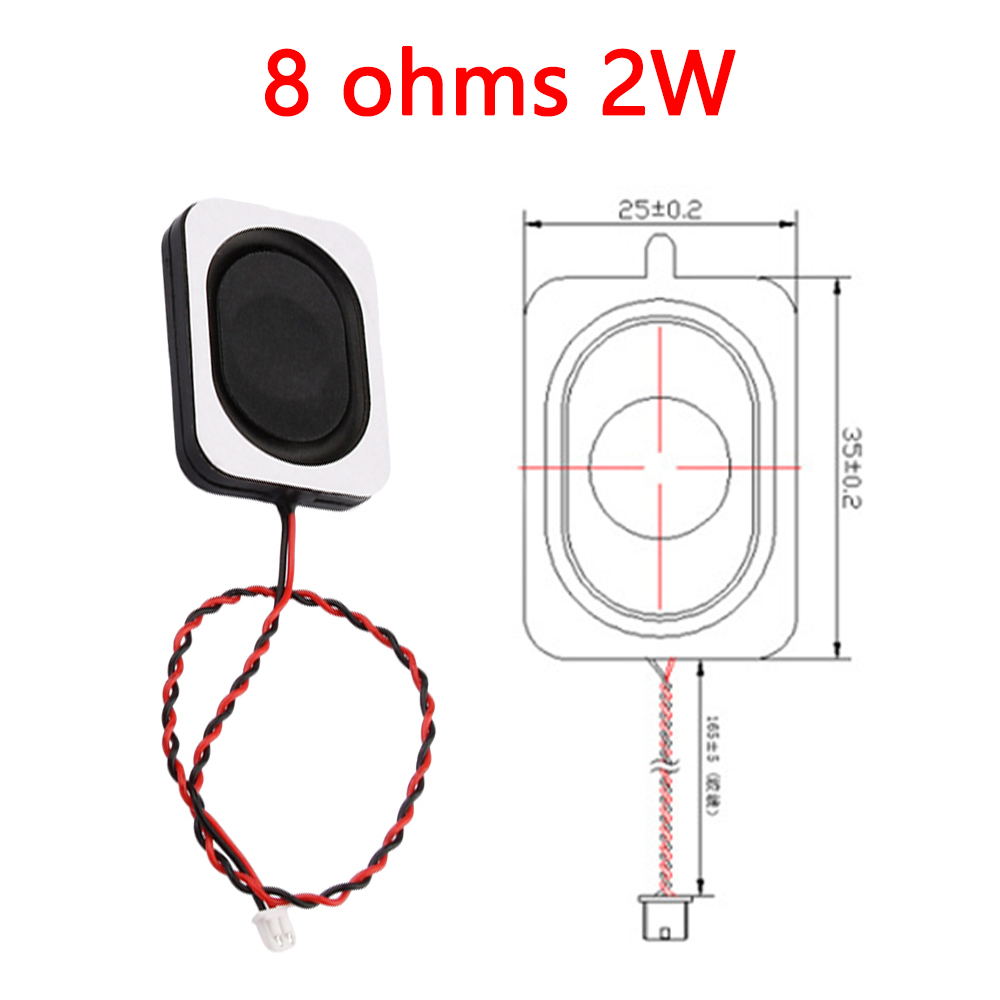 4/8 Ohm Internal Magnetic Cavity Speaker 2/3W Oval Internal Magnet Diy Magnetic Speaker Full Range Box Speaker 1.25 2.0 Terminal: Green Jade / 15cm
