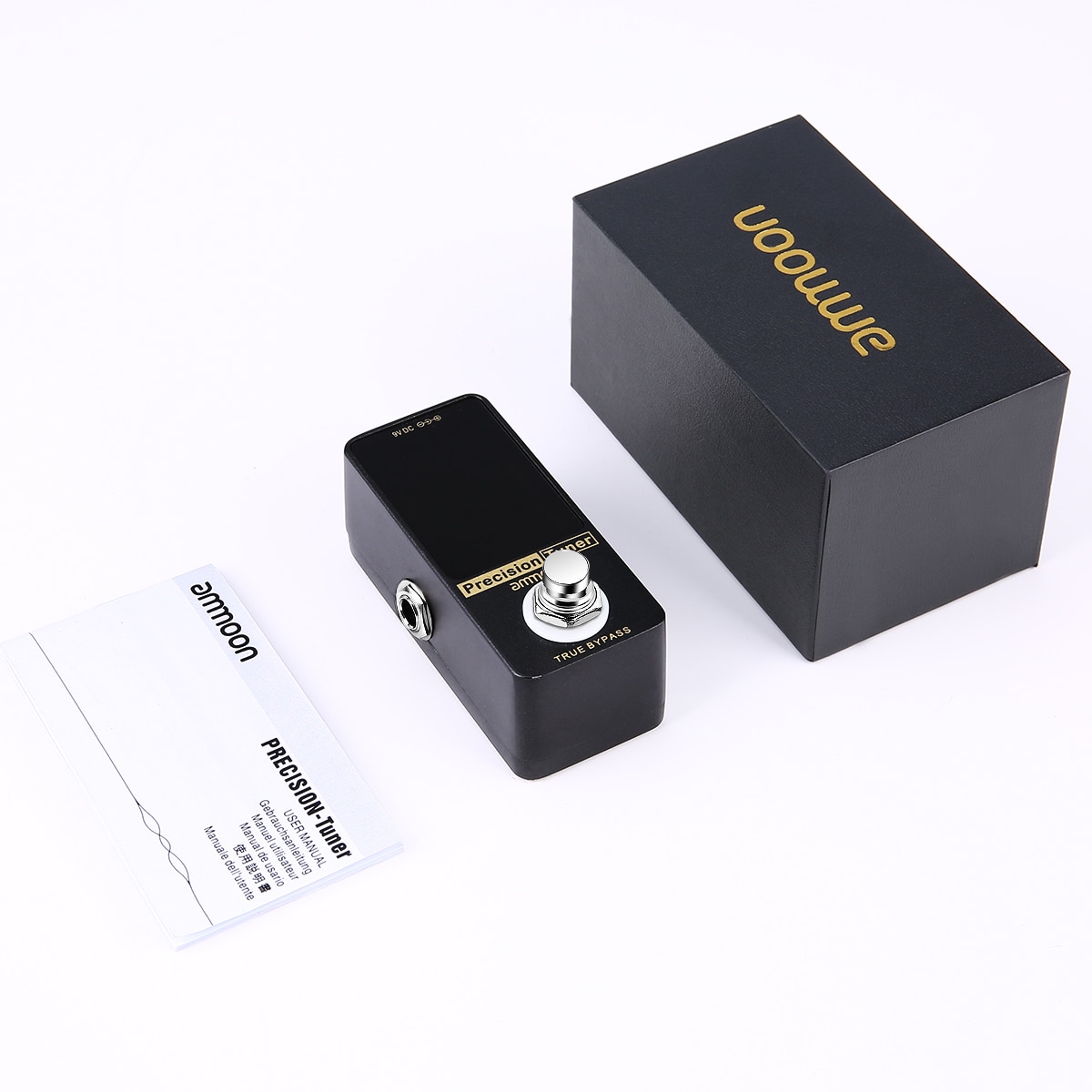 ammoon Precision Chromatic Tuner Pedal Large LED Display Full Metal Shell with True Bypass for Guitar Bass