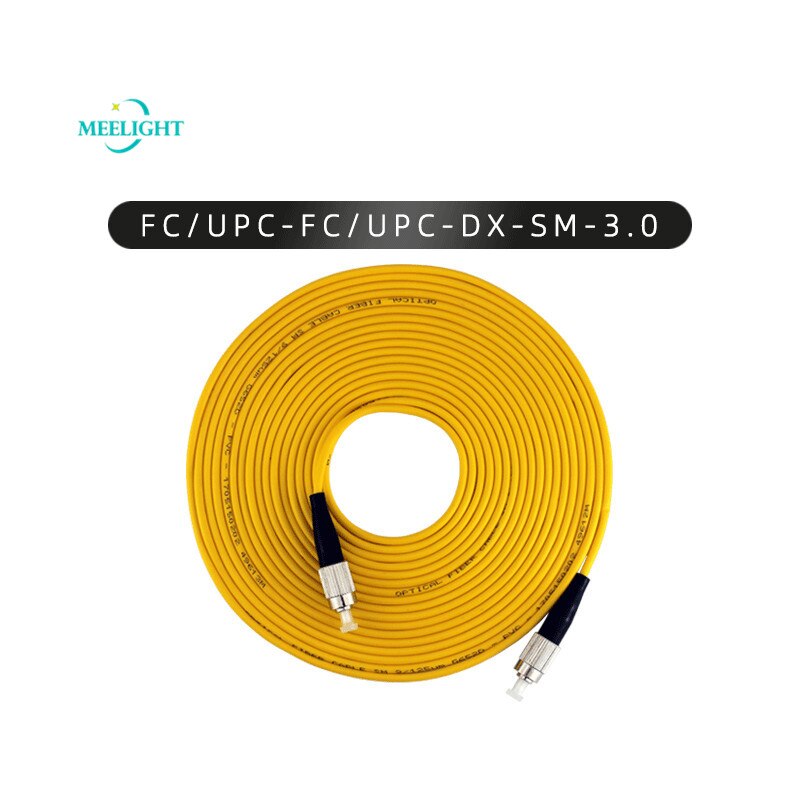 10pcs Fiber Optical Wire Jumper Single-Mode Single-Core Pigtail Cable 3 M For FC/UPC-FC/UPC-SM/G652d