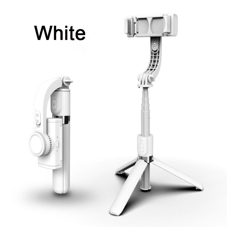 MAMEN L08 Del Telefono A Mano Stabilizzatore Bastone Selfie Treppiede con Telecomando Bluetooth per iOS/androide Smartphone Universale: bianca