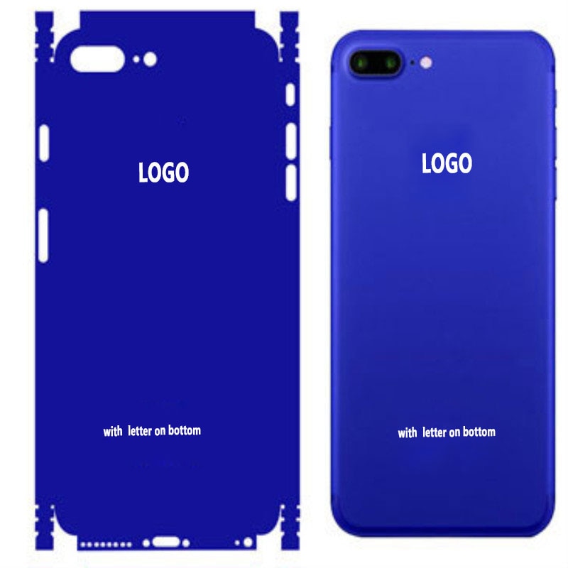 Blauw Mobiele Telefoon Ice Film Telefoon Huid Cover Voor Iphone 6 7 8 Plus SE2 Diy Pvc Telefoon Terug Bescherming film