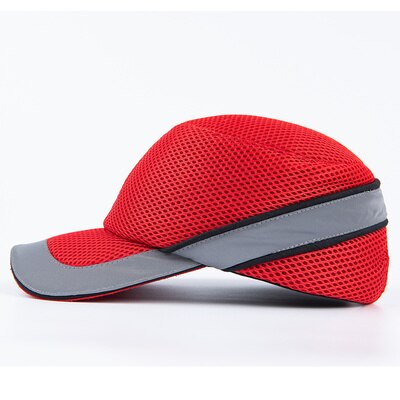Sicurezza sul lavoro colpo cap casco cappello da baseball stile protettivo elmetto protettivo per cantiere protezione della testa: 8003-rosso