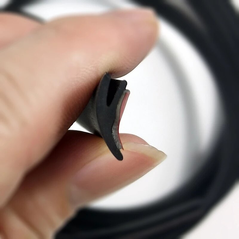 Car Sael Strip Universal V Shape Rubber Seal Weather Strip Hollow Glass Window Edge Moulding Car Decorate Weatherstrip