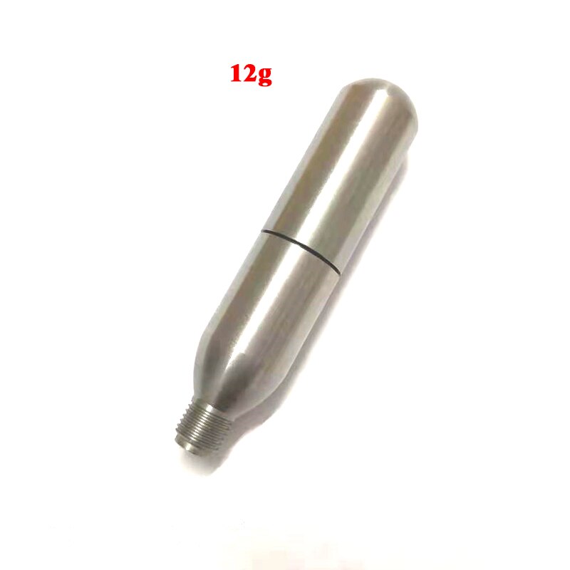 Refuse to Use Disposable Stainless Steel Refillable Rechargeable Cartridge Cylinder Pump Recycling for bicycle: 12g