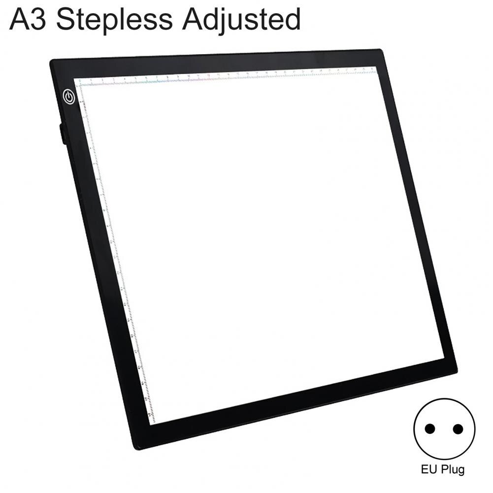 Tracing Copy Board Strong Suction Anti-skid Ultra-thin A3 A4 LED Calligraphy Artist Drawing Table for Animation: A3 EU Plug 1