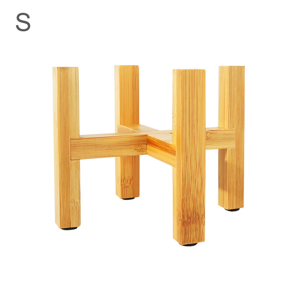 Duurzaam Houten Planter Pot Trays Bloempot Rek Sterke Stand Bonsai Houder Huis Balkon Tuin Indoor Display Plant Stand Plank