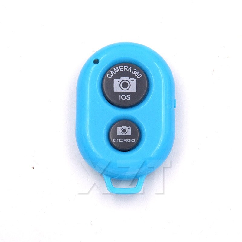 Mini Ontspanknop Bluetooth afstandsbediening knop camera voor selfie accessoire camera foto remote controller adapter: Blauw