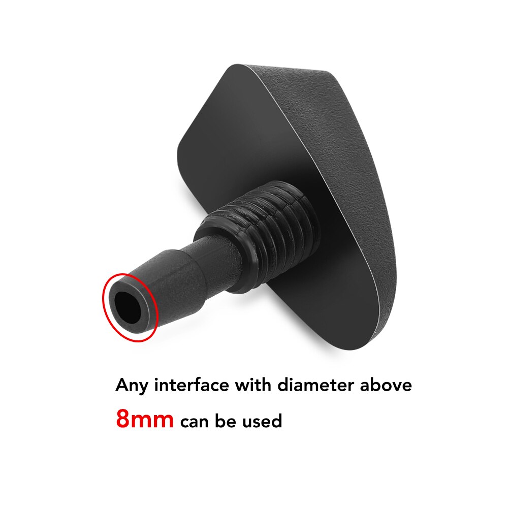 Voiture universel lave-glace gicleur tête d'essuie-glace ventilateur en forme de bec couvercle sortie d'eau buse réglage Auto accessoires