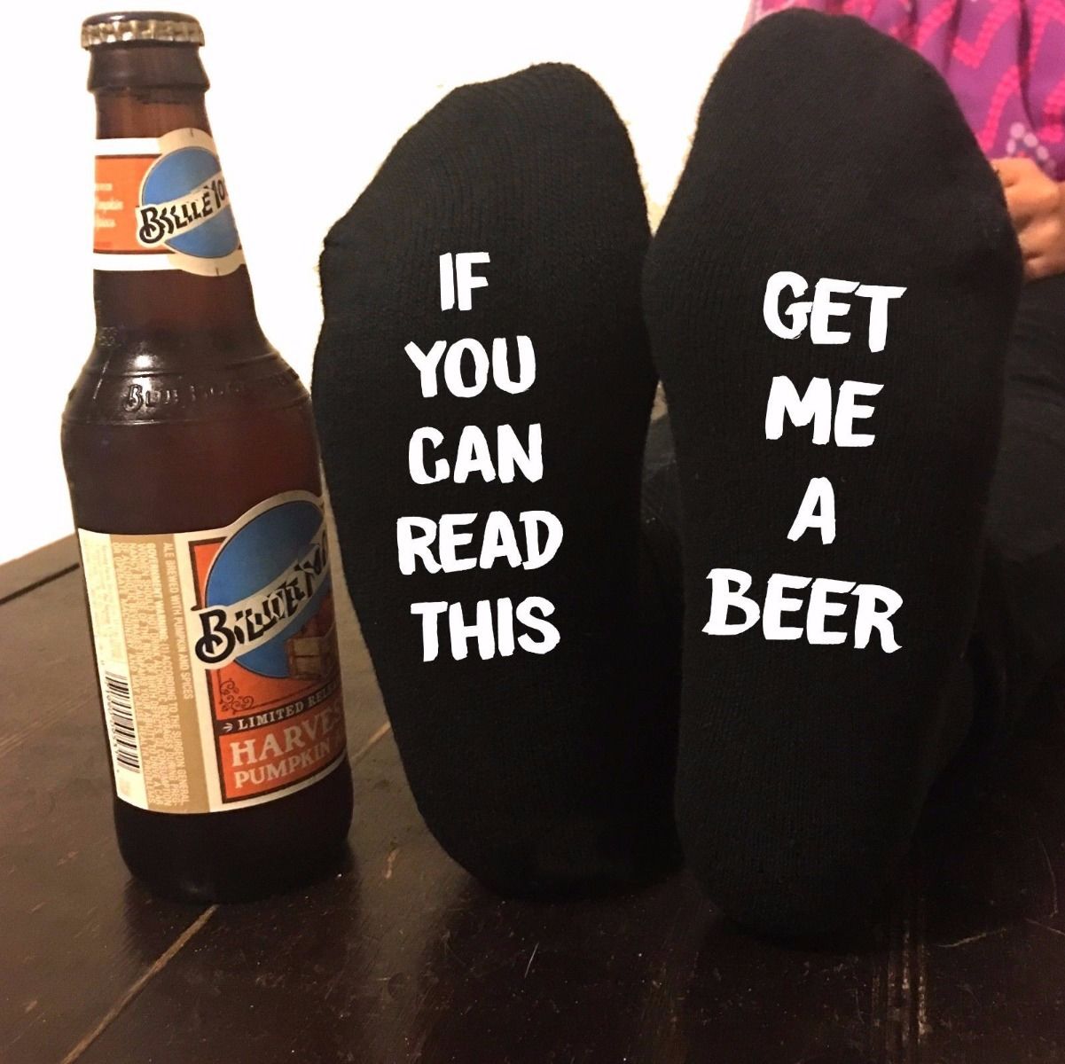 Als je dit kunt lezen, breng me dan een glas bier, wijn, humor, casual sokken, 7 kleuren beschikbaar