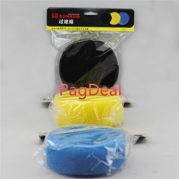 Sunsun 3 stuks biochemische filterspons aquariumfilterpad vervangingsonderdeel hw -603/ hw -603b bio-canisterfilterschuimaccessoires