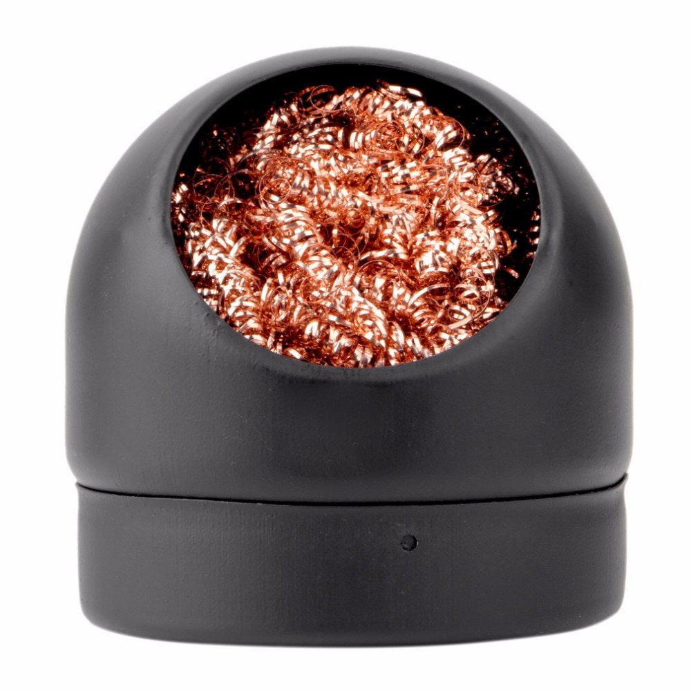 Lead Free Solder Tip Cleaner Tool Welding Soldering Solder Iron Tip Cleaner Cleaning Steel Wire With Stand Set