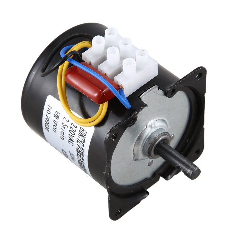 220V AC Synchronous Gear Motor 60KTYZ 60-KTYZ Permanent Magnet Synchronous Gear Motor 220V 2.5 Rpm